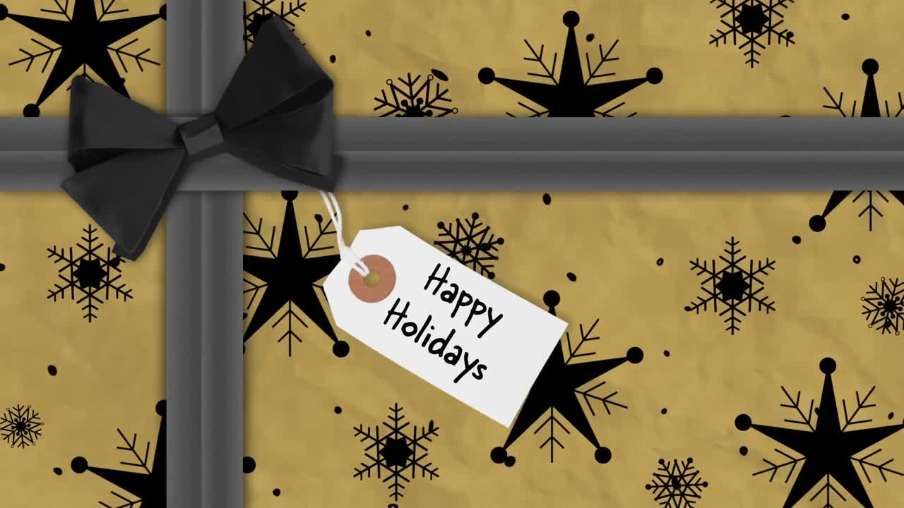 regalo de navidad en embalaje festivo