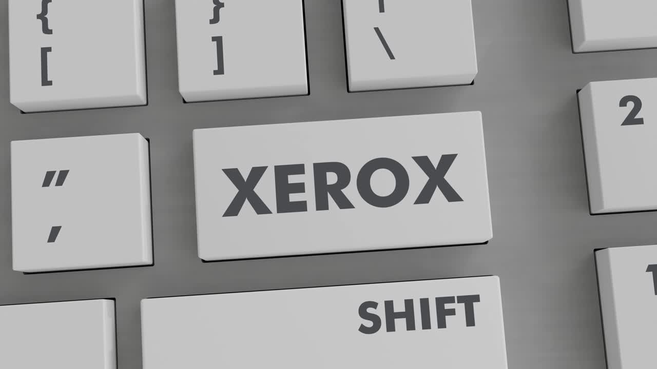 XEROX BUTTON PRESSING ON KEYBOARD