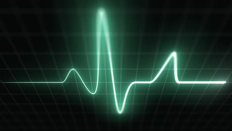 ekg estilizado rápido, verde