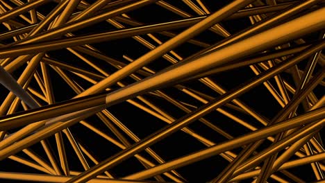 abstract gold lines on black background