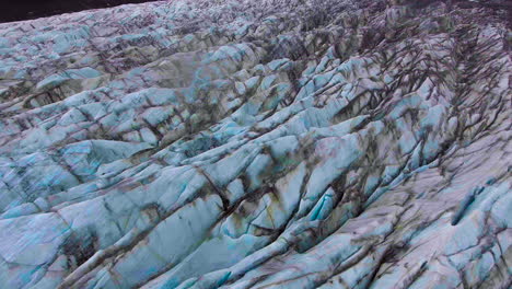 svinafellsjokull glacier in vatnajokull, iceland.