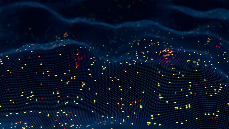 Abstract futuristic glowing virtual neural network seamless 3D animation