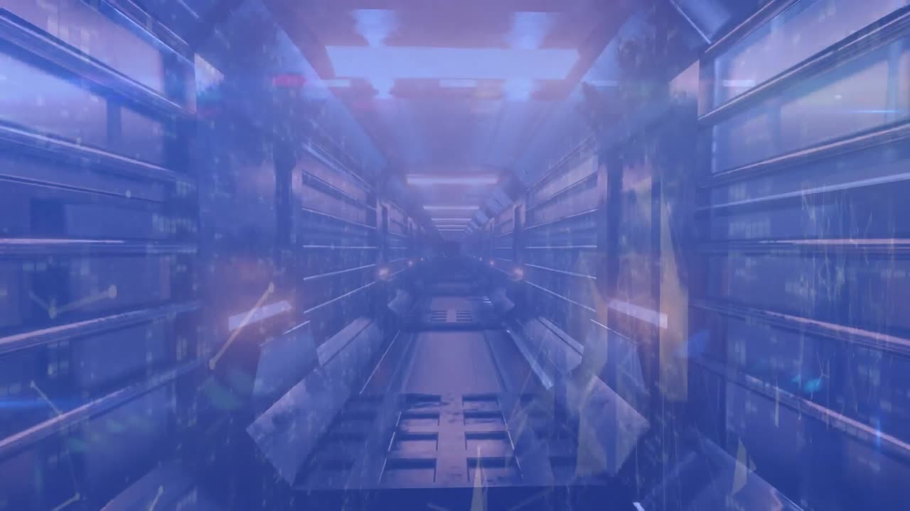 Network of connections against moving tunnel