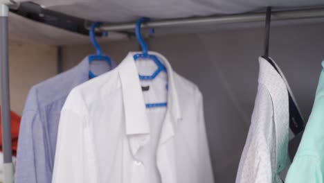 clothes cabinet. men's clothing.