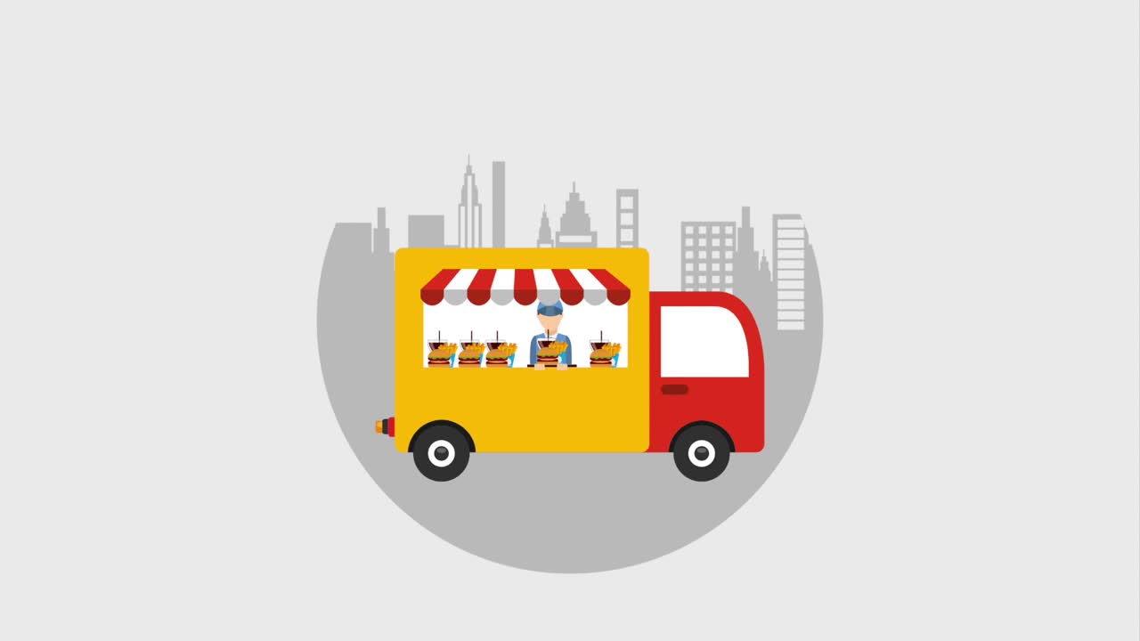 식품 배달과 관련된