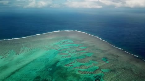 fiji - flying 500 meters above cloud 9 to see the cloud break