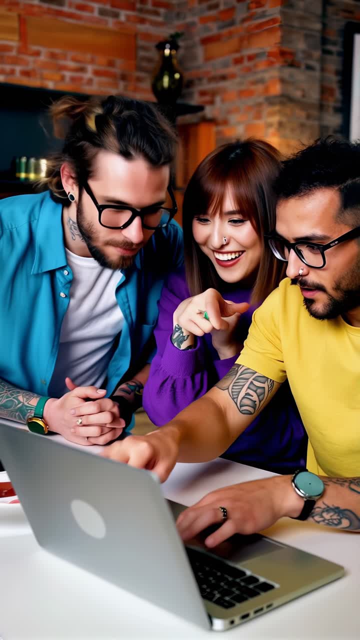 Una reunión de equipo colaborativa en una oficina luminosa y moderna