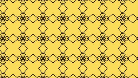 computerized animation of bright yellowish paper layout design, sliding towards left