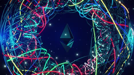 viaggi spaziali ethereum cripto sfondo