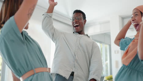 clapping, hands together and success people
