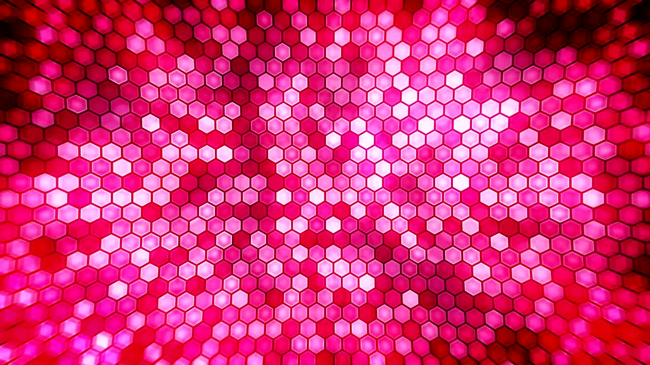 Red electric lightning honeycomb background. Glowing electric hexagon ...