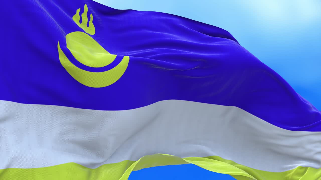 un bucle sin costuras de la bandera de buryatia.