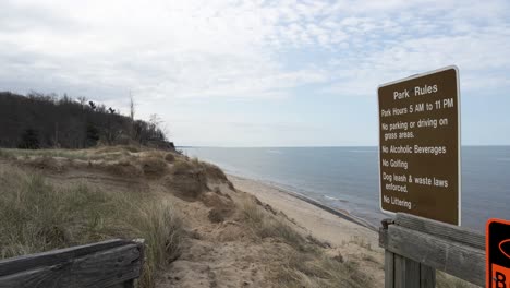 erosion falling away from the dunes