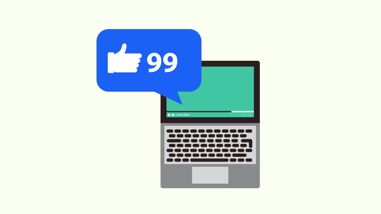 tecnología de medios sociales con portátil