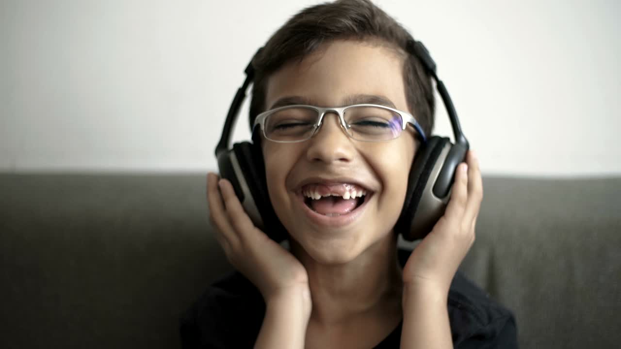 Boy with earphone