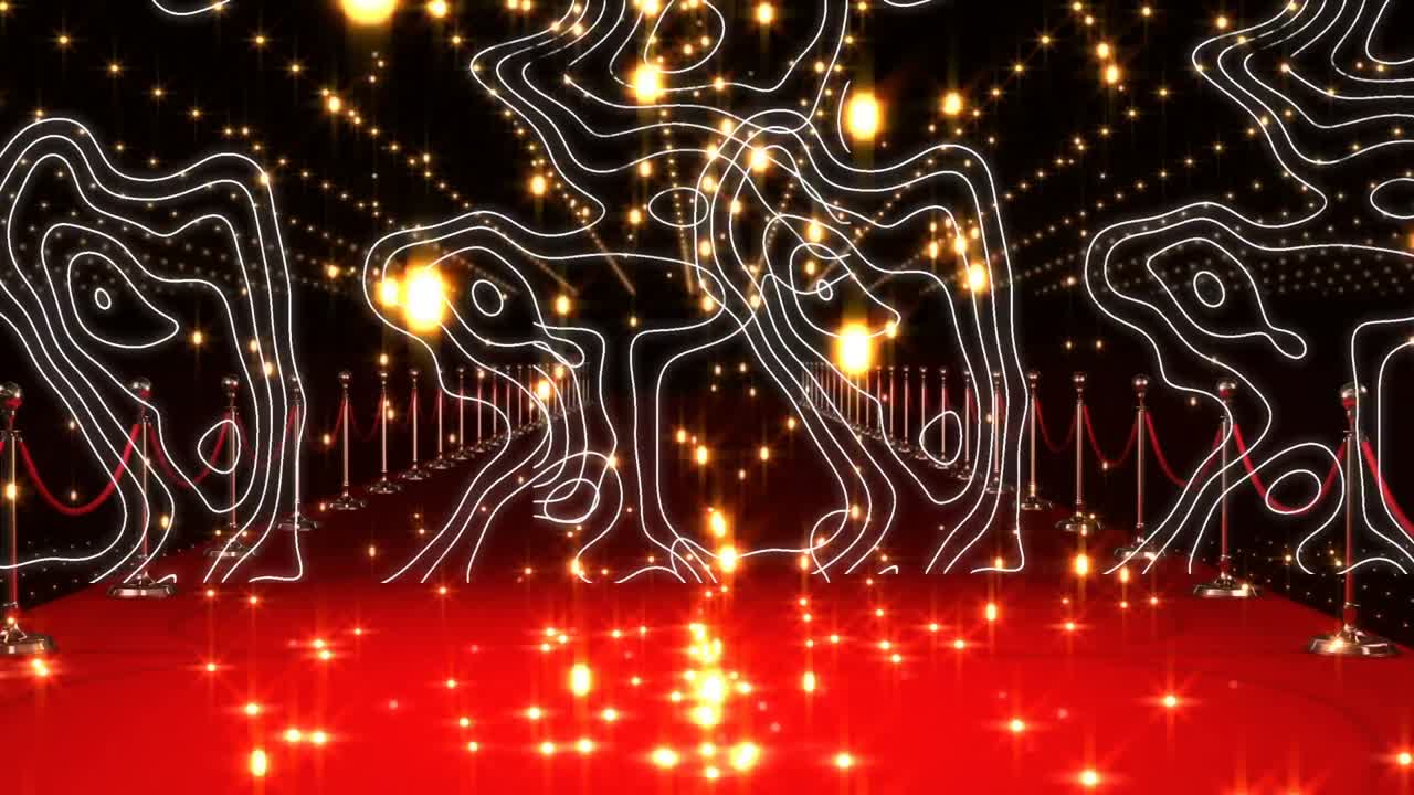 빨간 카 ⁇  위에 금색 점과 이소히프스의 애니메이션