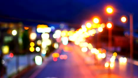 fondo de iluminación de tráfico de bokeh