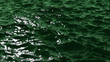 dark green water waves