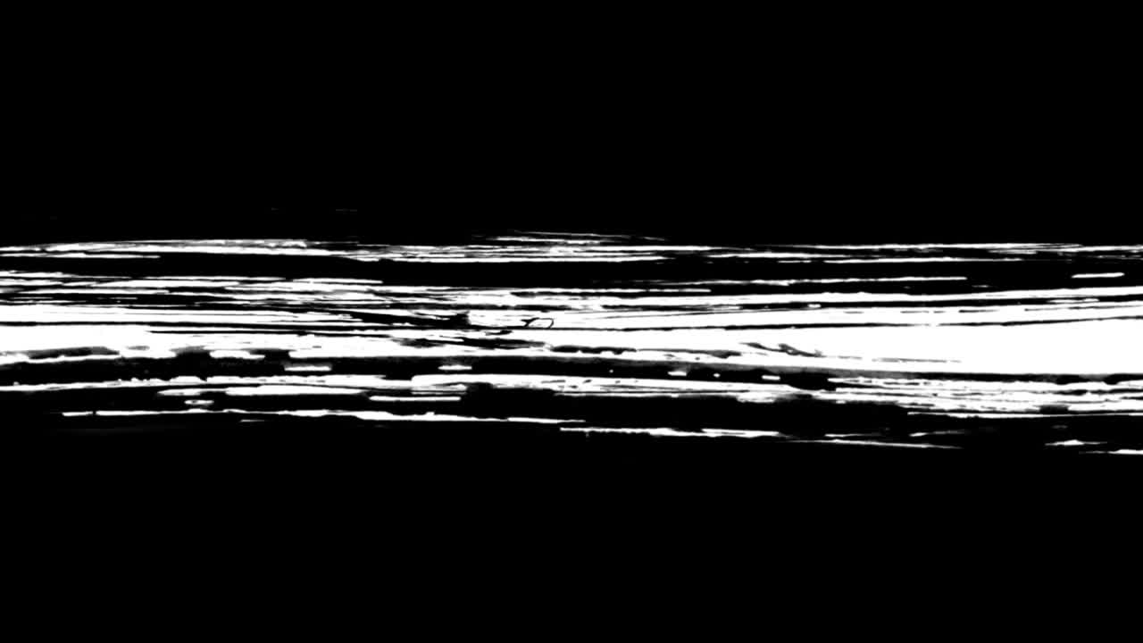 Transizione artistica con effetto pennellata grunge in bianco e nero