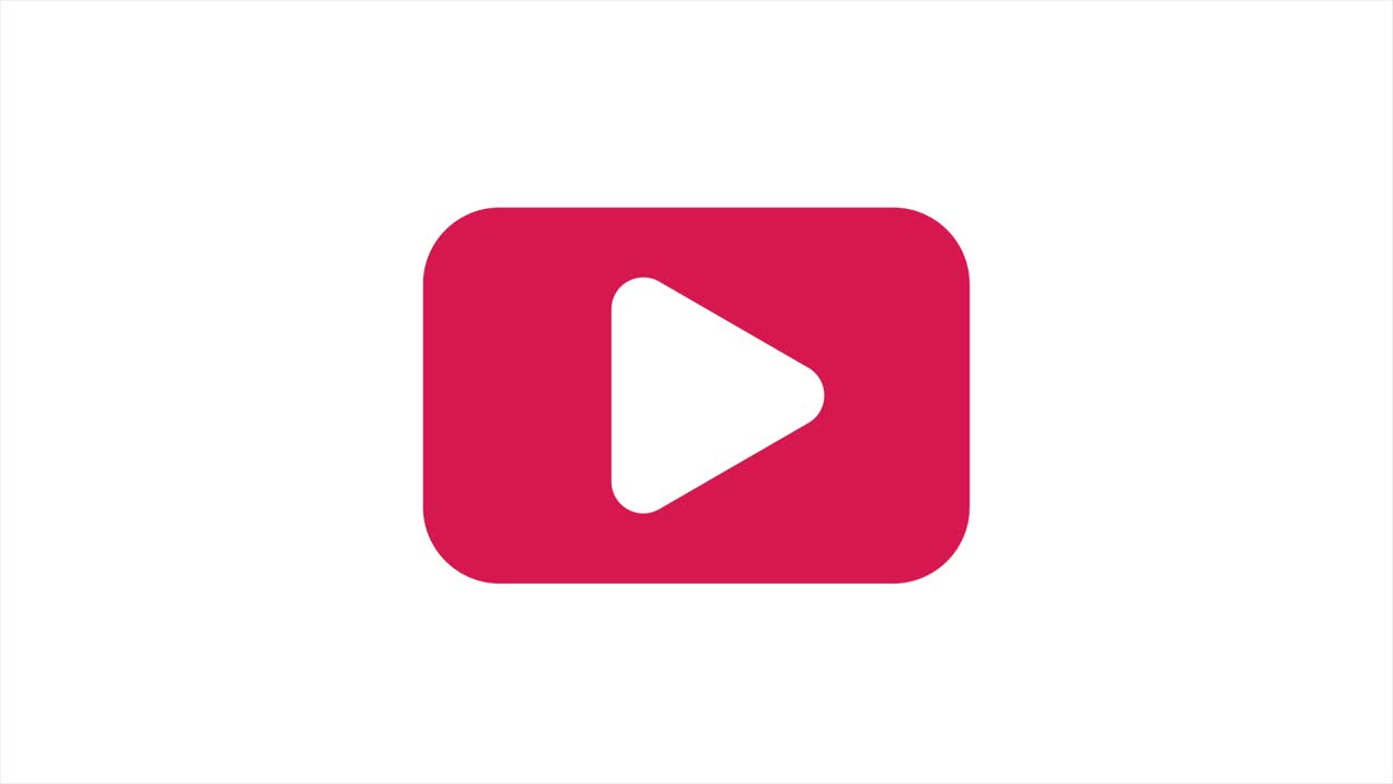 Video sign for media player. Animated icon design element. Template design
