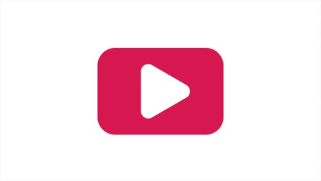 signo de video para reproductor de medios. elemento de diseño de icono animado. diseño de plantilla