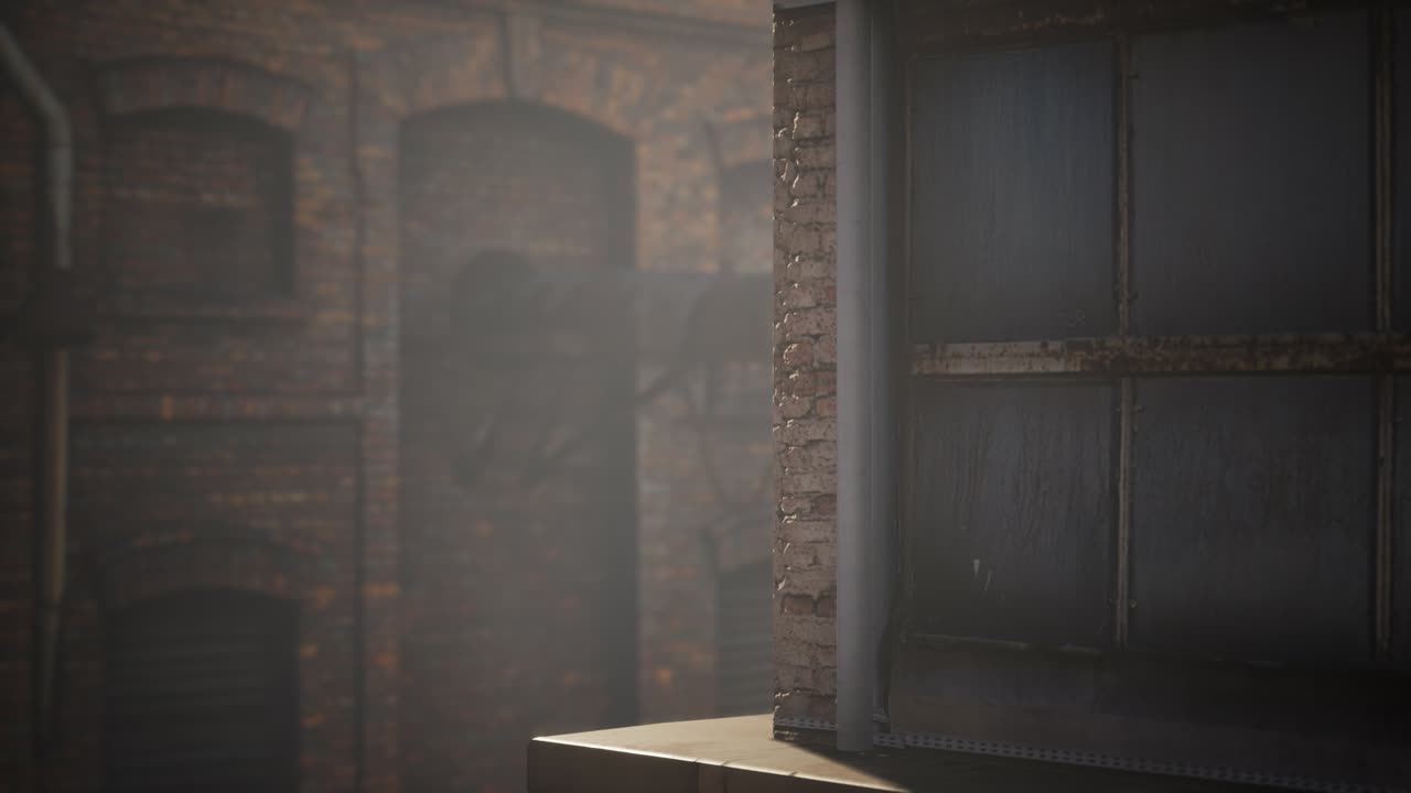 코로나바이러스 코로나19 전염병으로 인해 버려진 공장이 비어 있습니다.