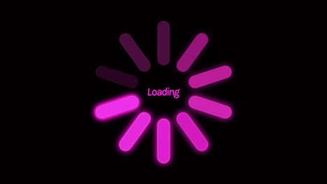 animation colorful loading circle.