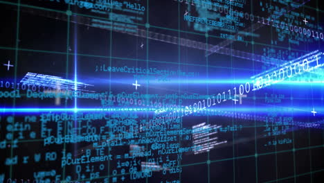 animation of data processing over binary coding computing