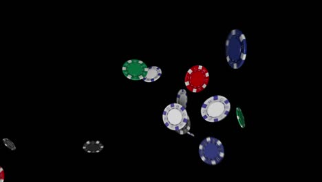 gambling chips collide