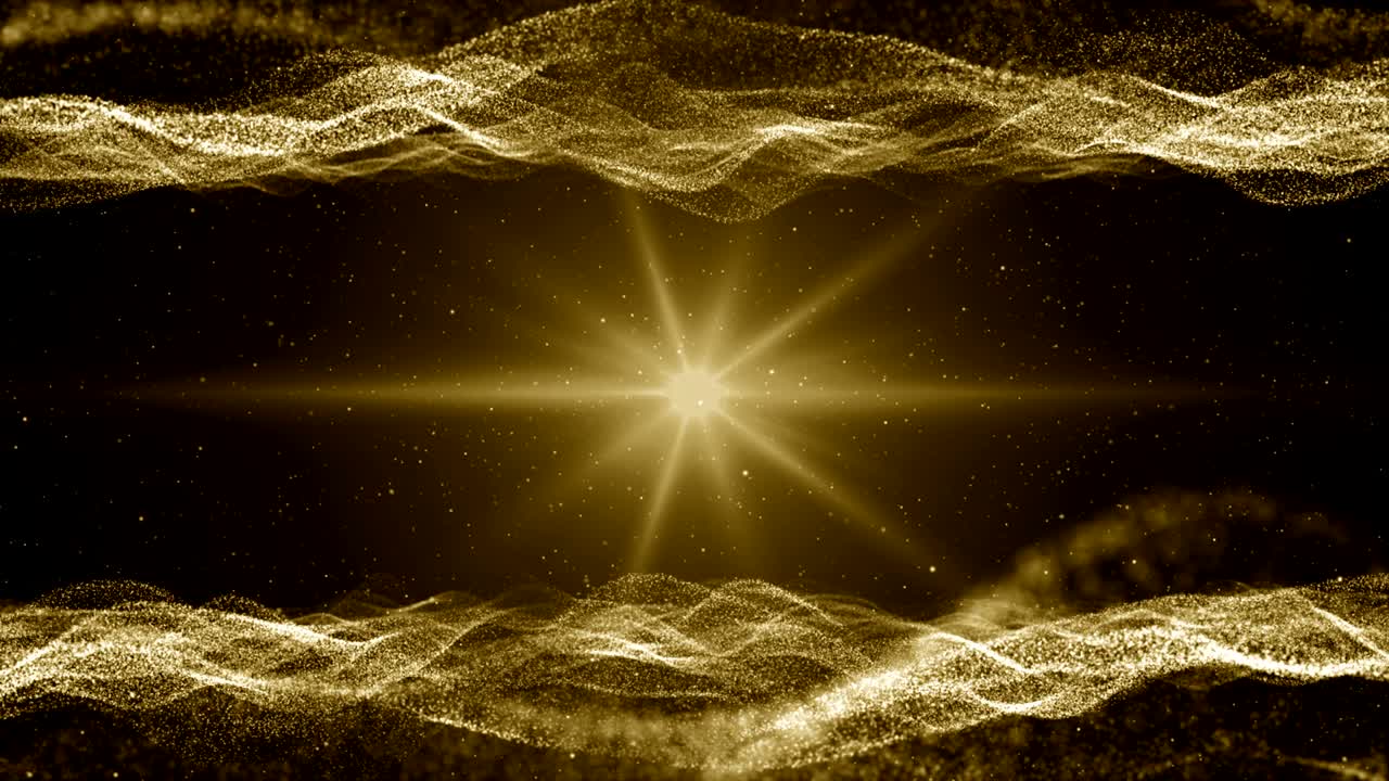 입자 금 반이는 보케상 먼지 추상적인 배경 루프