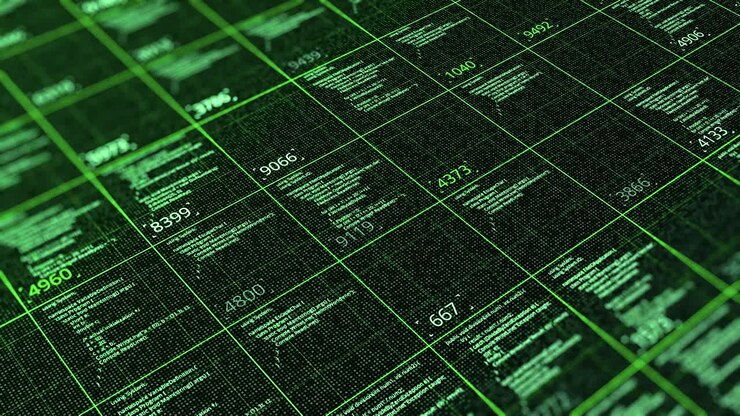Abstract Computer Code Grid