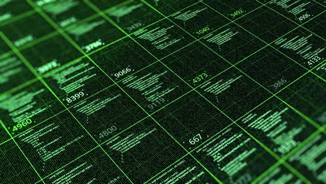 Abstract Computer Code Grid