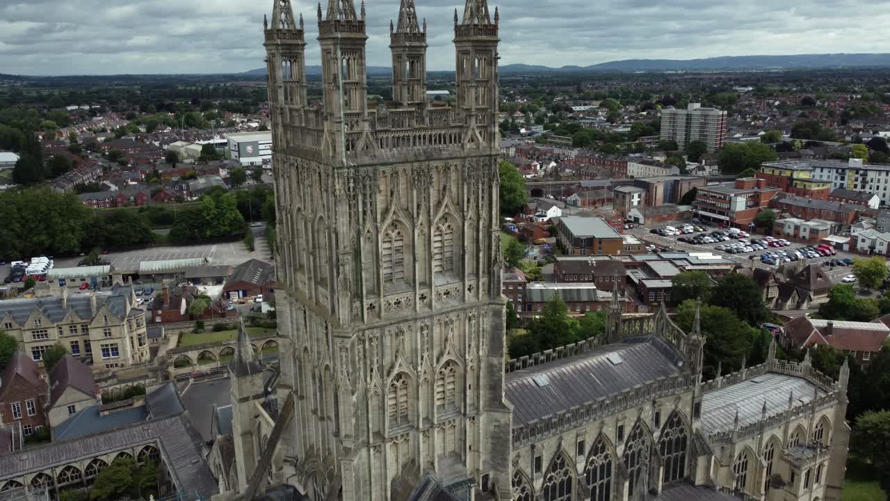 Aerial View of a Cathedral