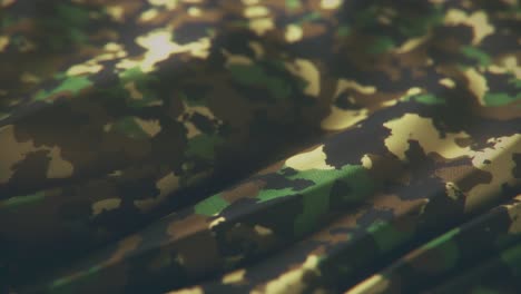 close-up of camouflage fabric texture