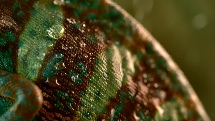 Chameleon in the rain shot at 1000fps