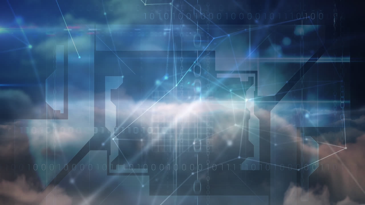 하늘의 구름에 대한 이진 코딩 데이터 처리에 대한 연결 네트워크