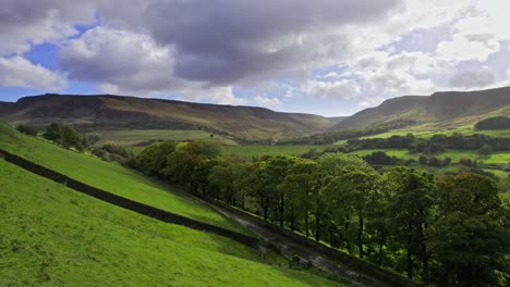 aerial footage of the stunning dovestone reservoir and the yorkshire countryside