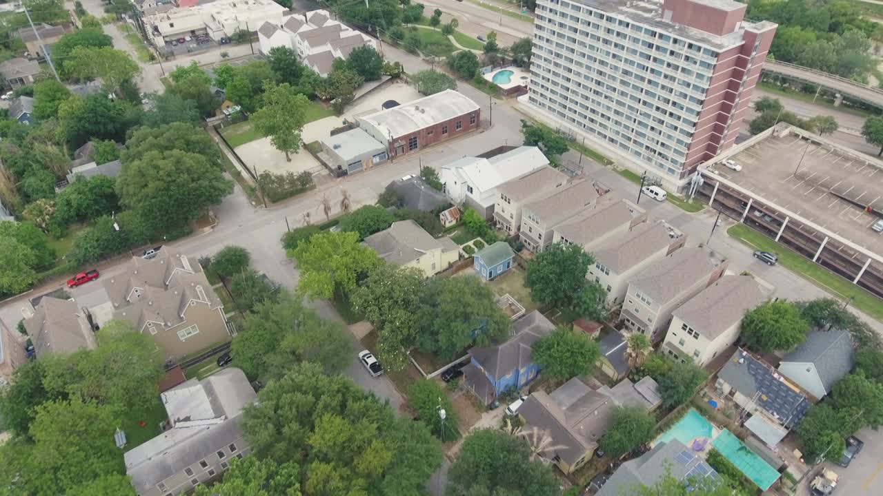 휴스턴 텍사스 스카이 라인 다운타운 에어리얼 트 업 2