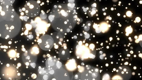 animatie van witte en lichte vlekken op zwarte achtergrond.