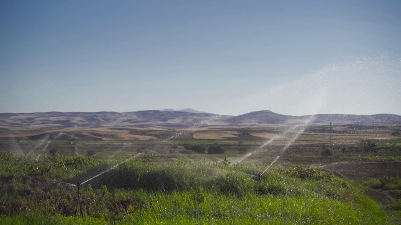 riego por goteo en cámara lenta.
