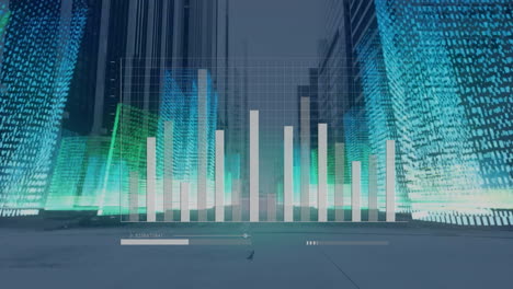 Animation-of-financial-data-processing-over-cityscape