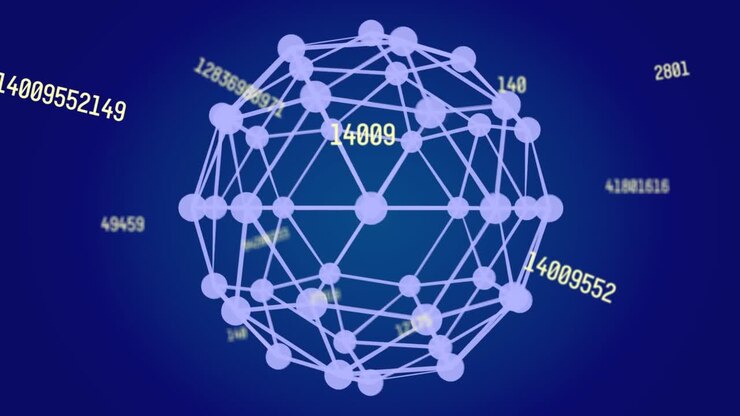 Animation of data processing over shapes