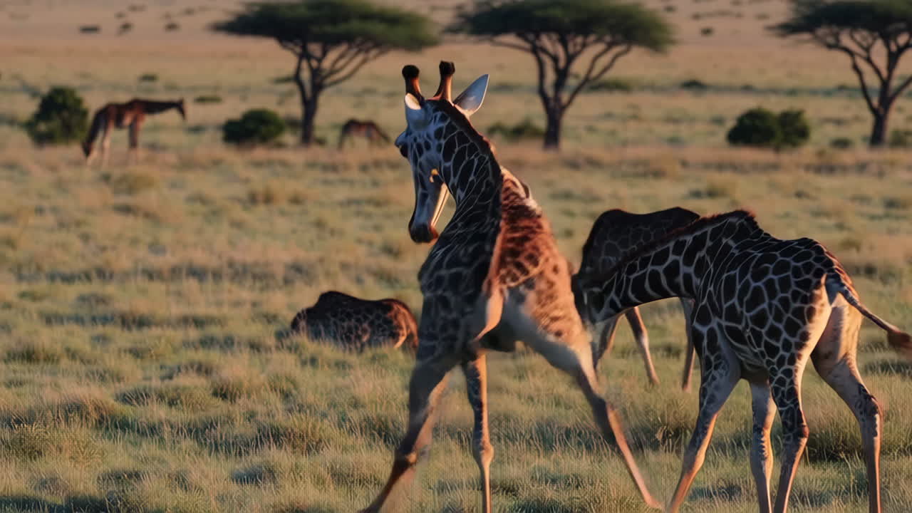 Giraffe in African Savanna