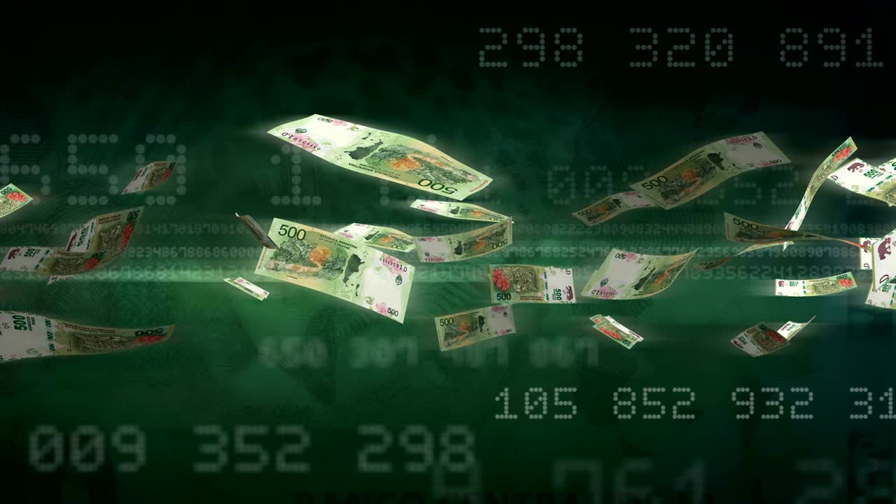 날아다니는 아르헨티나 페소