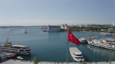 aerial view of beylerbeyi mosque in istanbul