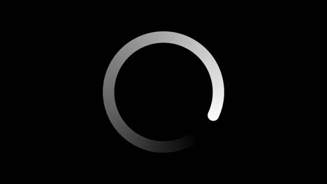 icono de carga de círculo en un fondo transparente.