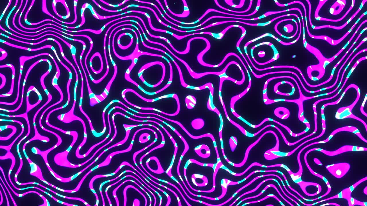 Abstract Psychedelic trippy Neon Line Art Background