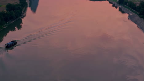 river cruise at sunset
