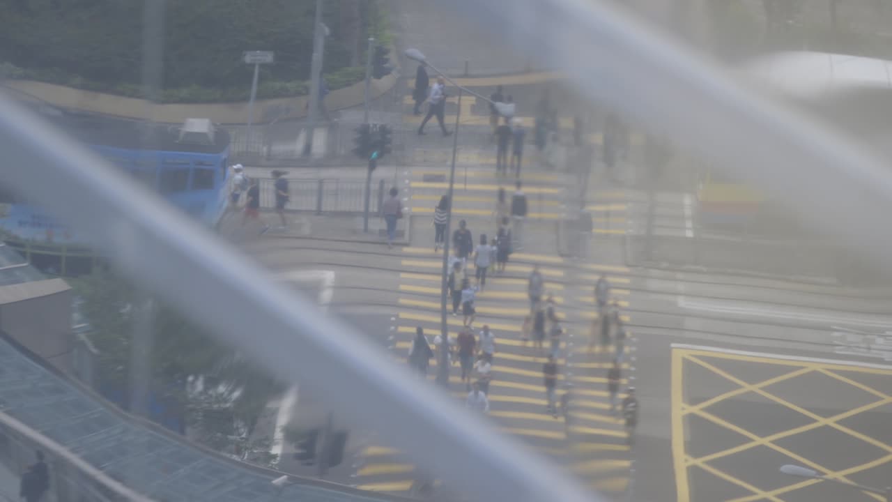 Building glass wall reflection in HK 2