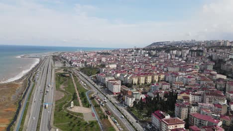 asentamiento de la ciudad costera